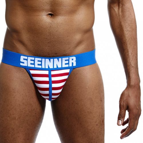 Jockstrap SEEINNER Magic Stripes (Blue) XL na Arena.pl