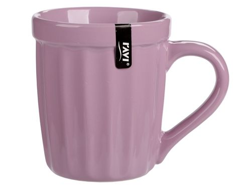 Kubek kamionkowy ryflowany filiżanka 330 ml ciężki do kawy herbaty wrzosowy na Arena.pl