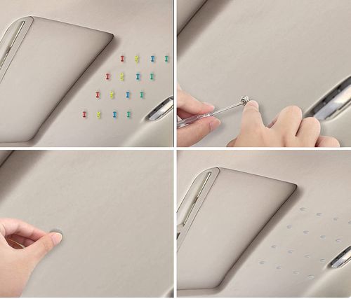 ZESTAW NAPRAWCZY DO PODSUFITKI SAMOCHODOWEJ SZARY DO NAPRAWY 100szt na Arena.pl