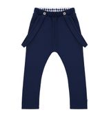 Spodnie z szelkami, granatowe 122