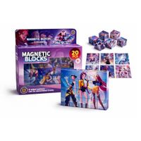 K-POP DEMON HUNTERS klocki magnetyczne 20 elementów Kpop Łowczynie Demonów