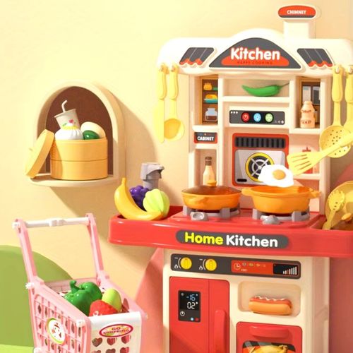 MINI KUCHNIA DLA DZIECI ROZWOJOWA KRAN PALNIKI PARA INTERAKTYWNA AKCESORIA na Arena.pl