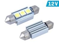 Żarówka VISION Festoon SV8.5 36mm 12V 3x 5050 SMD LED, CANBUS, biała