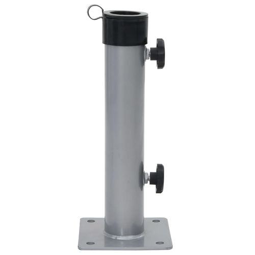 Podstawa do parasola, do słupków Ø38/48 mm, srebrna, stal na Arena.pl