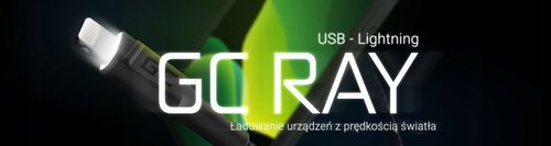 2x Kabel Lightning 2m LED GreenCell Ray szybkie ładowanie do Apple iPhone na Arena.pl