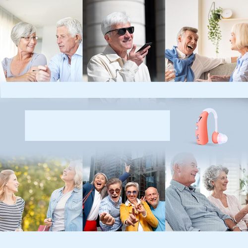 Aparat słuchowy Britzgo VHP-1301 ładowalny 40h pracy pomarańczowy na Arena.pl