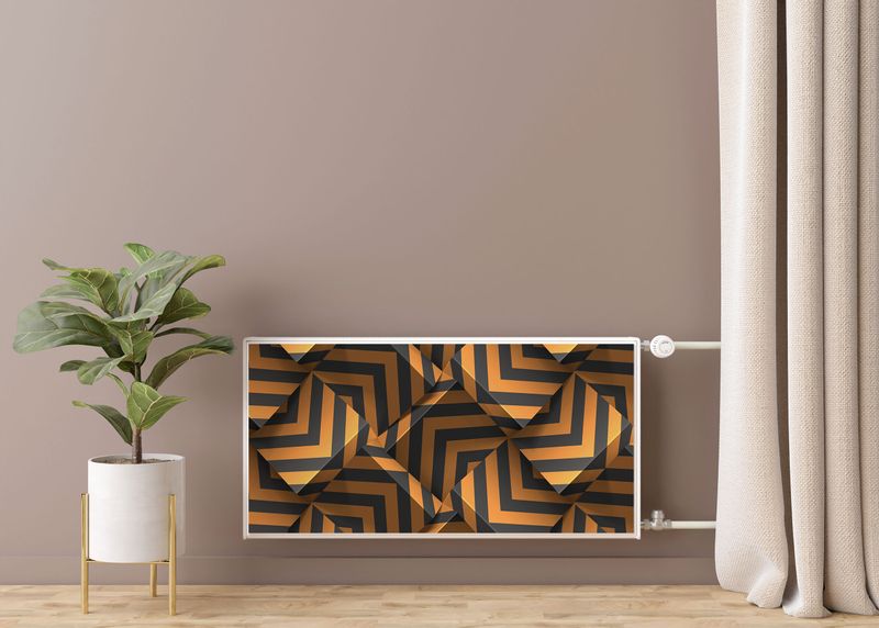 Mata Magnetyczna Kaloryfera ABSTRAKCYJNY Wzór Efekt 3D 80cm x 60cm zdjęcie 7