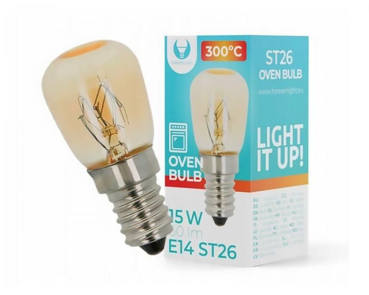 ŻARÓWKA DO PIEKARNIKA 15W E14 230V ST26 FOREVER LIGHT zdjęcie 1