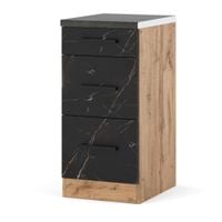 Szafka Kuchenna Stojąca Z Blatem 3 Szuflady Blande 40cm Wotan San Sebastian