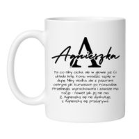 KUBEK Z IMIENIEM "AGNIESZKA"