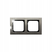 RAMKA PODWÓJNA OSPEL SONATA R-2RM/37 STAL INOX