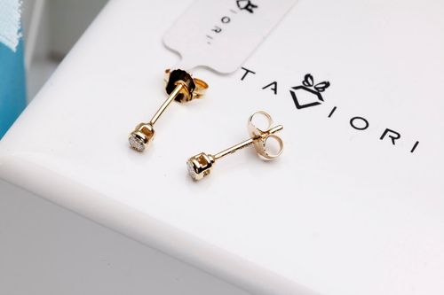 Złote kolczyki KZD2556 - Diament na Arena.pl