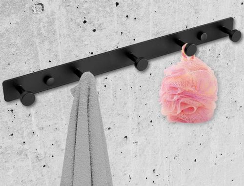 Wieszak metalowy loftowy Tanger czarny na Arena.pl