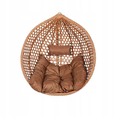 KOSZ WISZĄCY KOKON HUŚTAWKA BRĄZOWY TROPIKAL na Arena.pl