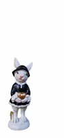 FIGURKA WIELKANOCNY PANI ZAJĄC KRÓLIK model VIII mini czarny