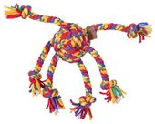 Zolux Zabawka dla psa szarpak ośmiornica sznur Rainbow 38cm