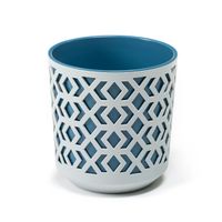 Doniczka osłonka na kwiaty 290 mm Szary / morski