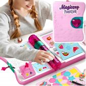 MAGICZNY PAMIĘTNIK SEKRETNIK NA HASŁO SZYFR KLUCZYK PREZENT DLA DZIEWCZYNKI