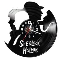 Zegar ścienny z płyty winylowej Sherlock Holmes 474.14