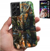 ETUI DO SAMSUNG GALAXY S21 Ultra - DINO DINOZAUR TRICERATOPSEM FUTERAŁ