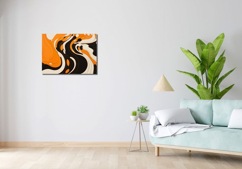 Obraz 70x50cm Tańczący Atrament zdjęcie 2