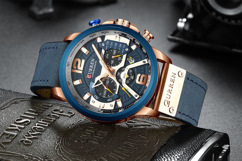 ZEGAREK MĘSKI CURREN 8329 (zc027e) - CHRONOGRAF + BOX zdjęcie 3