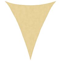 Żagiel przeciwsłoneczny, piaskowy, 3x4x4 m, 100% poliester