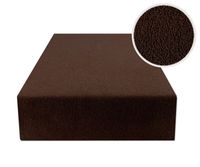 Prześcieradło Z Gumką 90X200 Frotte Brązowe