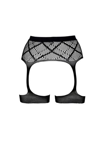 striped, fishnet garterbelt - one size na Arena.pl