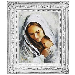 Obraz ręcznie malowany Maryja 27x32cm