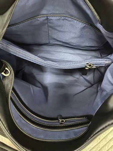 Torebka Damska Shopper Worek Pojemna Torba na Ramię Modna MC513 Czarna na Arena.pl