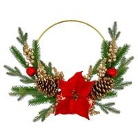 WIANEK ZIMOWY NA DRZWI WIENIEC ŚWIĄTECZNY STROIK GIRLANDA 50 cm DEKORACJA