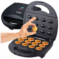 Opiekacz Floria ORZESZKOWNICA 12SZT czarny 800 W