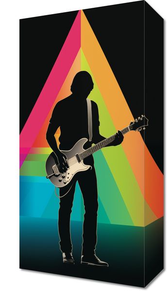 Obraz 20x40cm Pryzmat przez Gitarę zdjęcie 1