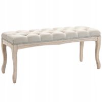 Ławka tapicerowana Homcom 110 x 49 x 38 cm beżowy 837-178BG