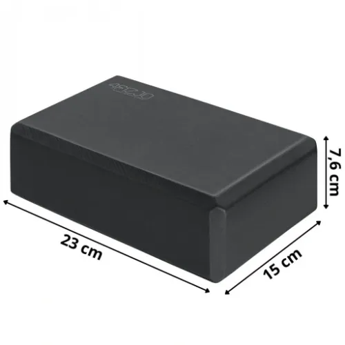Kostka do jogi 4fizjo YB01 23x15x7,5 cm czarna na Arena.pl