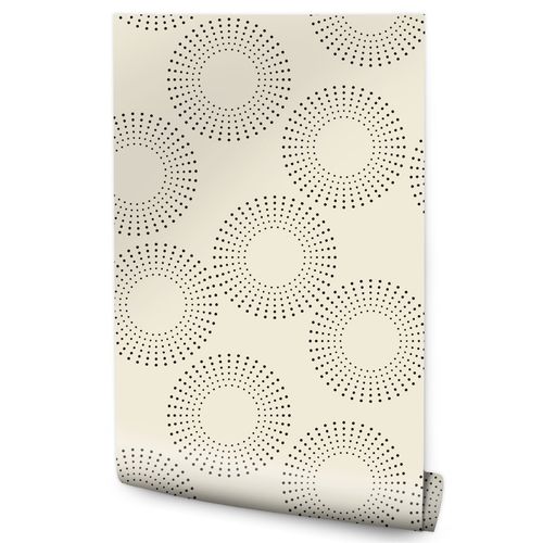 Tapeta Do Sypialni Kropki KOŁA Wzór Geometryczny na Arena.pl