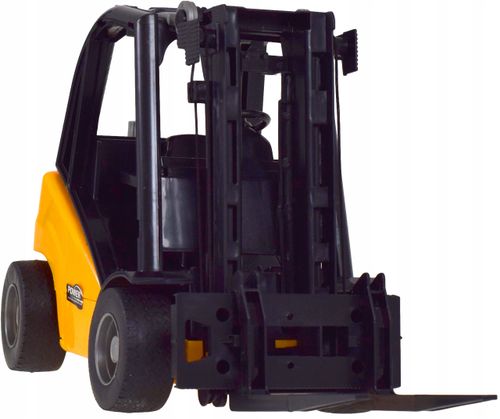 Duży wózek widłowy z ruchomymi elementami dźwigiem realistyczny model auto na Arena.pl