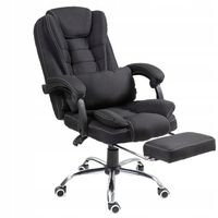 Tkaninowy biurowy fotel podnóżek GIOSEDIO NBR004W