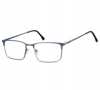 Okulary Nerd prostokątne Zerówki Korekcyjne Unisex