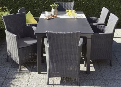 Fotel ALLIBERT Iowa brązowy na Arena.pl