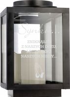 Znicz z inicjałami cytatem kapliczka nagrobna z grawerem personalizowana