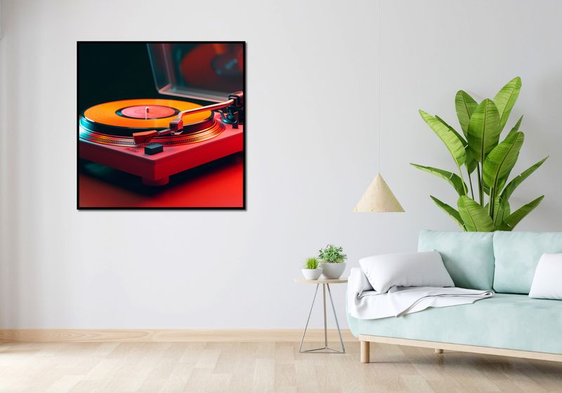 Plakat 100x100cm Retro Granie zdjęcie 4