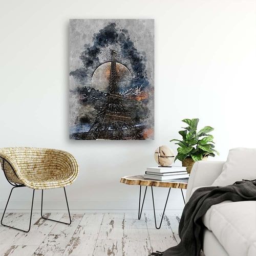 Obraz na płótnie – Canvas, Malowana wieża eiffla 50x70 na Arena.pl