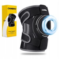 CAMBIVO Stabilizator Kolana ze Wspornikami Bocznymi i Żelowymi Wkładkami L