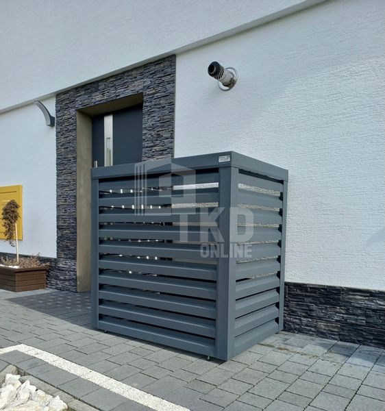 Osłona klimatyzatora - pompy ciepła 80x50x130 cm antracyt  TKD458 zdjęcie 5