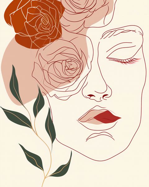 Plakat 40x50cm Beż i Twarz zdjęcie 1