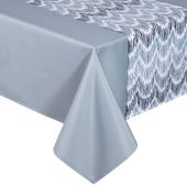 Obrus dekoracyjny z szarfą ANITA 140X300 + 33X300 popielaty