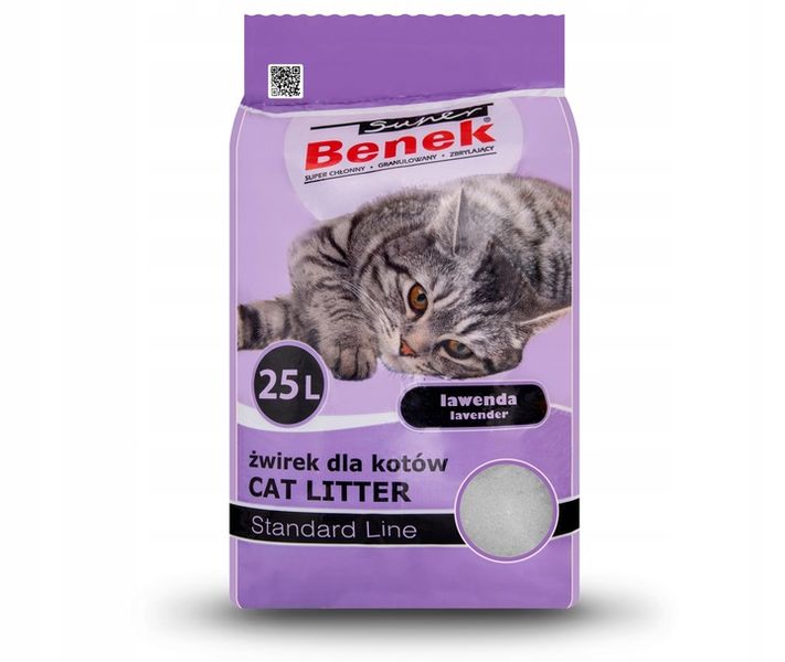 SUPER BENEK Żwirek Lawenda 25l zdjęcie 6