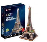 Rozwijające PUZZLE Do Układania GRA LOGICZNA Zestaw Puzzli WIEŻA EIFFLEA